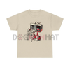 Retro Gaming Pattern T-Shirt – Fun Old Video Game Console Design, Unisex Cotton Tee by Dog Mom Hat