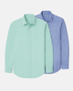 Mauro Dress Shirt 2-Pack - Emerald/Blue by Buki
