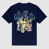 Y2K Street Style T-Shirt - Retro Angel & Flame Graphic Tee, Pure Cotton Hipster Apparel