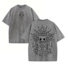 Hollow Knight Game Graphic Washed Unisex Tee – Oversized Vintage Gamer T-shirt
