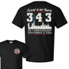 343 Forever in Our Hearts 9/11 Memorial T-Shirt - Firefighter Tribute Tee, Honoring Heroes Apparel