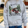 Polar Express "Believe" Christmas Sweatshirt – All Aboard Polar Express Hoodie, Festive Holiday Gift Idea by Dog Mom Hat