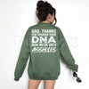 Dad Thanks For Sharing Your DNA Sweatshirt | Sarcastic Dad Gift Crewneck