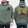 Marines 250th Birthday Hoodie – USMC 250 Year Anniversary Pullover by Dog Mom Hat
