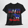 Happy Haitian Flag Day T-Shirt – Cool Haiti Flag Map Graphic Tee, Premium 100% Cotton Haitian Pride Top, Soft Lived-In Heavyweight Ayiti Cherie Shirt, Made in USA