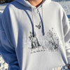 "Enjoy The Little Things" Cute Cat & Nature Hoodie – Whimsical Aesthetic Pullover, Cozy Cat Lover Streetwear, Unisex Nature-Inspired Sweatshirt