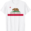 California Republic Flag T-Shirt - Patriotic State Travel USA Gift Tee, California Bear Apparel