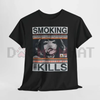 "Smoking Kills" Retro Manga Style Graphic T-Shirt by Dog Mom Hat