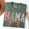 Retro Christmas Mama Comfort Colors T-Shirt by Dog Mom Hat