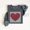 Valentine’s Heart Sweatshirt by Dog Mom Hat