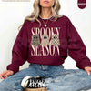 Spooky Season Sweatshirt | Leopard & Camo Ghost Autumn Graphic Top