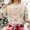 Liberal Values Doodle Christmas Sweatshirt – Unisex Political Protest Holiday Crewneck by Dog Mom Hat