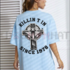 "KILLIN T IN SINCE 1978" T-Shirt – Sheep Horns Wizard Edgy Fantasy Metal Graphic Tee by Dog Mom Hat