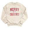 Retro Merry Christmas Santa Sweatshirt by Dog Mom Hat