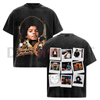 Michael Jackson Vintage Collage Washed T-Shirt by Dog Mom Hat