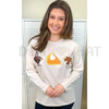 Sparkle Graphic Oversized Thanksgiving T-Shirt – Cozy Boyfriend Long Sleeve Tee by Dog Mom Hat