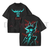 Alastor Hazbin Hotel Wash T-Shirt – Vintage Comic TV Show Graphic Streetwear Tee by Dog Mom Hat