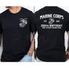 USMC 250th Anniversary Commemorative T-Shirt by Dog Mom Hat