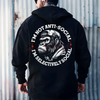 'Selectively Social' Introvert Statement Hoodie by Dog Mom Hat
