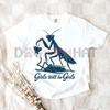 Girls Will Be Girls Shirt – Praying Mantis Tee, Funny Entomologist & Bug Lover Insect T-Shirt by Dog Mom Hat