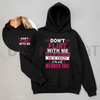 "Don't Flirt With Me I Love My Crazy Boyfriend" Hoodie by Dog Mom Hat