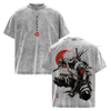 Kakashi Hatake T-Shirt – Washed Vintage Naruto Anime Oversize Streetwear Tee by Dog Mom Hat