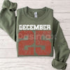 Retro December 25th Christmas Sweatshirt – Vintage Holiday Clothing Crewneck for Women