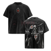 Retro Baldwin IV "The Leper King" Crusader T-Shirt – Vintage Washed Medieval Christian Streetwear by Dog Mom Hat