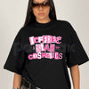 Y2K Pink Cutout Letters Jeffree Star Cosmetics T-Shirt – Unisex Cotton Graphic Tee