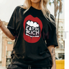 Eat The Rich Subversive Tee – Premium Minimalist Protest Shirt, Sarcastic Political Graphic T-Shirt, Urban Activist Streetwear by Dog Mom Hat