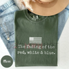 Fading American Flag Graphic Shirt – Comfort Colors® Unisex Streetwear Tee by Dog Mom Hat