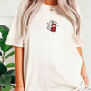 Embroidered Spooky Drink Comfort Colors Shirt - Halloween Spooky Season Tee by Dog Mom Hat
