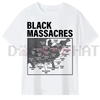 Black Massacres History Map T-Shirt by Dog Mom Hat