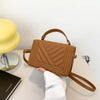 Dazzling Bags For Women Chain Crossbody Bags In Pu Leather Female Fashionable Shoulder Bag Ladies Handbags Simple Messenger Bag Casual Indentation Western Style Portable Women by Stevvex