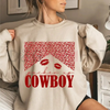 "Howdy Valentine" Western Boots Sweatshirt by Dog Mom Hat