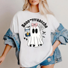 Cute Ghost "Boo" Halloween Shirt - "Drinking Mexican" Spooky Season Tee ver 2 by Dog Mom Hat
