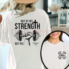 Christian 'Not By My Strength' Double-Sided T-Shirt by Dog Mom Hat