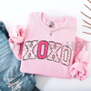 Preppy Valentine's Day XOXO Sweatshirt by Dog Mom Hat