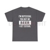 Witty 'I'm Buys*xual' Heavy Cotton Beer Shirt by Dog Mom Hat