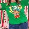 "Deck the Halls" Graphic T-Shirt – Unisex Classic Christmas Tee by Dog Mom Hat
