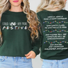 Friends "Could I Be Any More Festive" Christmas Sweatshirt by Dog Mom Hat