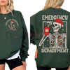 Emergency Department Christmas Sweatshirt by Dog Mom Hat