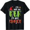 "I'm Not An Elf Just Short" Funny Christmas Xmas T-Shirt by Dog Mom Hat