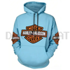 Harley-Davidson Logo Print Hoodie by Dog Mom Hat