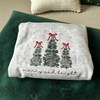 Merry & Bright Christmas Tree Embroidered Sweatshirt by Dog Mom Hat