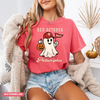 'Red October' Halloween Ghost T-Shirt – Spooky Baseball Philadelphia Tee, Phillies Fan Vintage Halloween Shirt by Dog Mom Hat