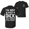 "Just Kidding, Go F Yourself" T-Shirt - Blunt Sarcastic Quote Tee, Humorous Top for Men & Women