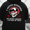 Happy Wife, Happy Life Funny Hoodie – Unisex "Wife's Choices" Slogan Pullover by Dog Mom Hat
