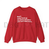 "My Peace" Unisex Sweatshirt – Inspirational Slogan Crewneck by Dog Mom Hat