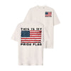 "This is My Pride Flag" T-Shirt - Distressed American Flag Tee for the 4th of July